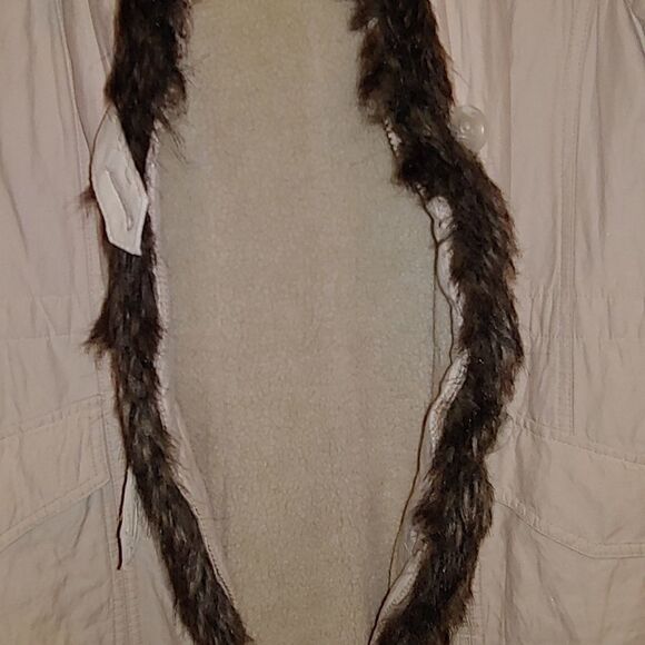 Orvis Vintage Penny Lane Faux Fur Shearling Coat Medium Cotton blend Boho Chic. - Picture 5 of 8